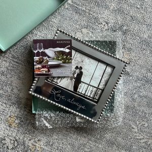 New in box Mariposa Love Always beaded frame